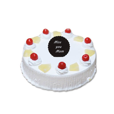 "Delicious Round shape pineapple cake - 1kg - Click here to View more details about this Product